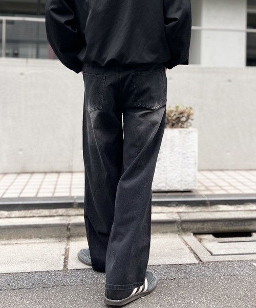yield(イールド)の「【yield select】ビンテージライク スタイルアップ タックイン デニムパンツ N25AW5(デニムパンツ・メンズ・ライトインディゴブルー/ブラック・L/M/S/XL/XXL)」の16枚目の写真