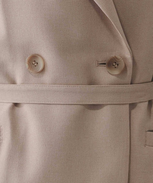 GLOBAL WORK(グローバルワーク)の「お手入れラクラクセットアップ/ジレ/601293(ベスト・レディース・ブラウン/ネイビー/ベージュ・LARGE/MEDIUM)」の14枚目の写真