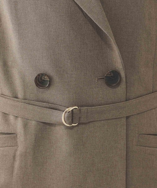 GLOBAL WORK(グローバルワーク)の「お手入れラクラクセットアップ/ジレ/601293(ベスト・レディース・ブラウン/ネイビー/ベージュ・LARGE/MEDIUM)」の13枚目の写真