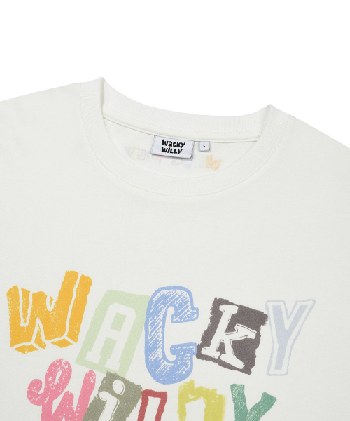 Wacky WiLLy(ワッキーウィリー)の「タイポグラフィックロングスリーブホワイト(Tシャツ/カットソー・レディース・その他・SMALL/MEDIUM/LARGE/X-LARGE)」の4枚目の写真