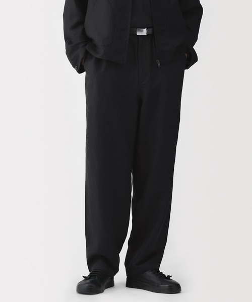 MUJI Labo(ムジラボ)の「〔MUJI Labo〕 紳士 リネンリヨセルイージーパンツ(その他パンツ・メンズ・カーキ/パープル系/ブラック・XL/L/M/S)」の1枚目の写真