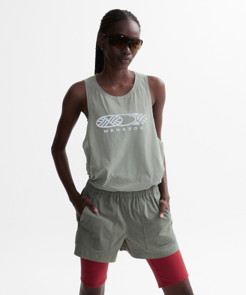 MENASOO（ミナス）の「VENODE Three Track Logo Active Sleeve_Beige（Tシャツ/カットソー・レディース・Beige・1/2）」の10枚目の写真