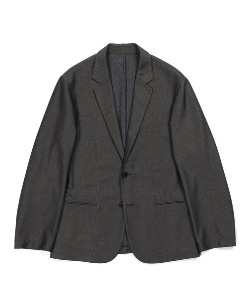 The DUFFER of ST.GEORGE（ザダファーオブセントジョージ）の「【WEB限定アイテム】SET UP COMFORT JERSEY JACKET：セットアップ対応 コンフォート ジャージジャケット（テーラードジャケット・メンズ・グレー/ブラック・X-LARGE/LARGE/MEDIUM/SMALL）」の10枚目の写真