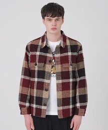 BLACK LABEL CRESTBRIDGE | 【10th ANNIVERSARY】クレストブリッジチェックファンシーツイードシャツジャケット(ブルゾン)