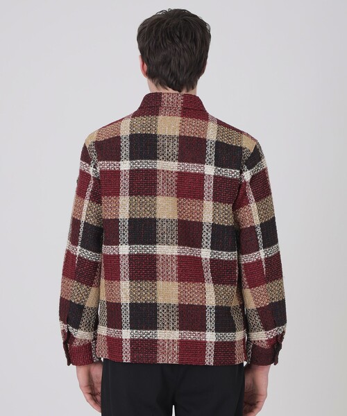 BLACK LABEL CRESTBRIDGE（ブラックレーベル・クレストブリッジ）の「【10th ANNIVERSARY】クレストブリッジチェックファンシーツイードシャツジャケット（ブルゾン・メンズ・レッド系その他2・L/M）」の5枚目の写真