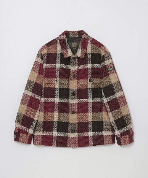 BLACK LABEL CRESTBRIDGE（ブラックレーベル・クレストブリッジ）の「【10th ANNIVERSARY】クレストブリッジチェックファンシーツイードシャツジャケット（ブルゾン・メンズ・レッド系その他2・L/M）」の7枚目の写真