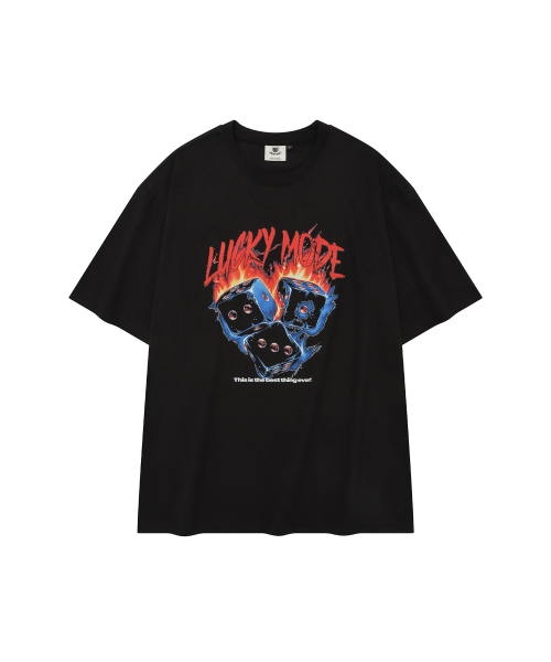 DYSFUNCT(ディスファンクト)の「LUCKY MODE DICE T-SHIRT(BLACK)(Tシャツ/カットソー・メンズ・その他・SMALL/MEDIUM/LARGE)」の1枚目の写真