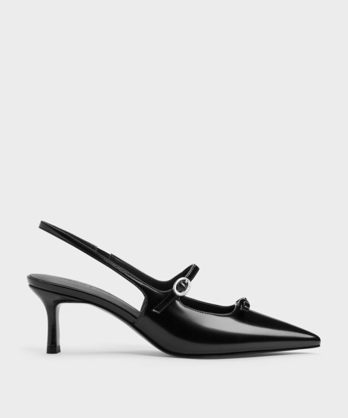 CHARLES & KEITH(チャールズ & キース)の「Sonali ソナリ ボウ スリングバッグパンプス(パンプス・レディース・バーガンディー/ブラック系その他7・25cm/24.5cm/23.5cm/23cm/22.5cm/25.5cm)」の7枚目の写真