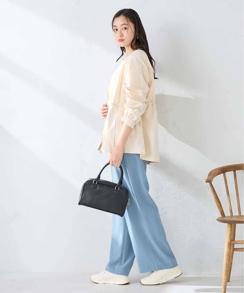 a.v.v(アーヴェヴェ)の「ウエストドロストノーカラーブルゾン(その他アウター・レディース・ベージュ/アイボリー/チャコールグレー・38/40)」の14枚目の写真