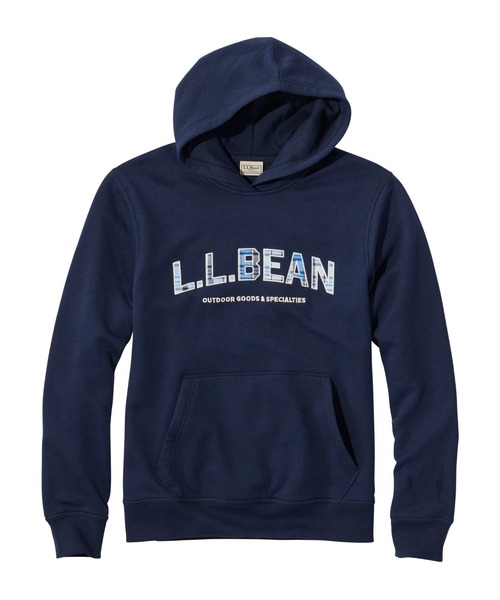 L.L.Bean(エルエルビーン)の「エッセンシャル・グラフィック・スウェットシャツ、フーディ 米国フィット・レギュラー(パーカー・メンズ・ベージュ/ネイビー/グリーン・LARGE/MEDIUM/SMALL)」の3枚目の写真