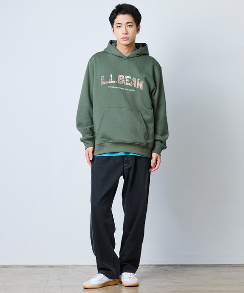 L.L.Bean(エルエルビーン)の「エッセンシャル・グラフィック・スウェットシャツ、フーディ 米国フィット・レギュラー(パーカー・メンズ・ベージュ/ネイビー/グリーン・LARGE/MEDIUM/SMALL)」の12枚目の写真