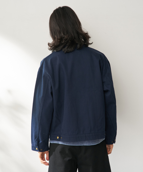 B.C STOCK(ベーセーストック)の「GOD ファーマーズジャケット(ブルゾン・メンズ・アイボリー/ブルー系その他/ネイビー・LARGE/MEDIUM)」の11枚目の写真