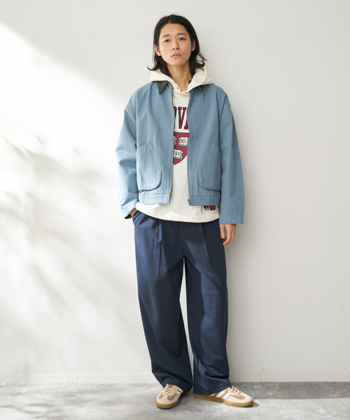 B.C STOCK(ベーセーストック)の「GOD ファーマーズジャケット(ブルゾン・メンズ・アイボリー/ブルー系その他/ネイビー・LARGE/MEDIUM)」の12枚目の写真