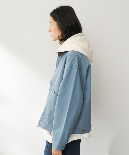 B.C STOCK(ベーセーストック)の「GOD ファーマーズジャケット(ブルゾン・メンズ・アイボリー/ブルー系その他/ネイビー・LARGE/MEDIUM)」の14枚目の写真