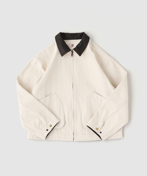 B.C STOCK(ベーセーストック)の「GOD ファーマーズジャケット(ブルゾン・メンズ・アイボリー/ブルー系その他/ネイビー・LARGE/MEDIUM)」の16枚目の写真