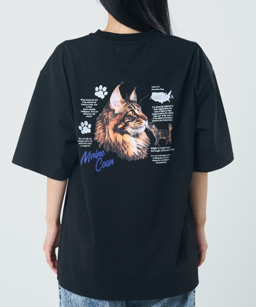 CORISCO(コリスコ)の「プロフィールアニマル柄TEE(M1)(Tシャツ/カットソー・メンズ・ブラック系1/グレー系1/キナリ/オートミール/グレー系2/ホワイト系2/ホワイト系1/ブラック系2・X-LARGE/LARGE/MEDIUM)」の4枚目の写真