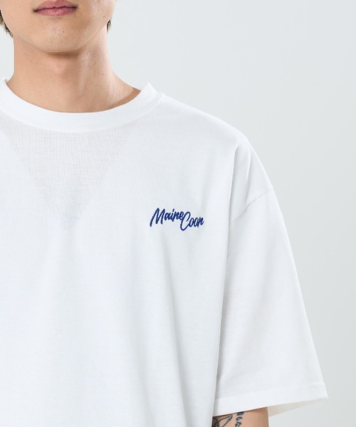 CORISCO(コリスコ)の「プロフィールアニマル柄TEE(M1)(Tシャツ/カットソー・メンズ・ブラック系1/グレー系1/キナリ/オートミール/グレー系2/ホワイト系2/ホワイト系1/ブラック系2・X-LARGE/LARGE/MEDIUM)」の21枚目の写真