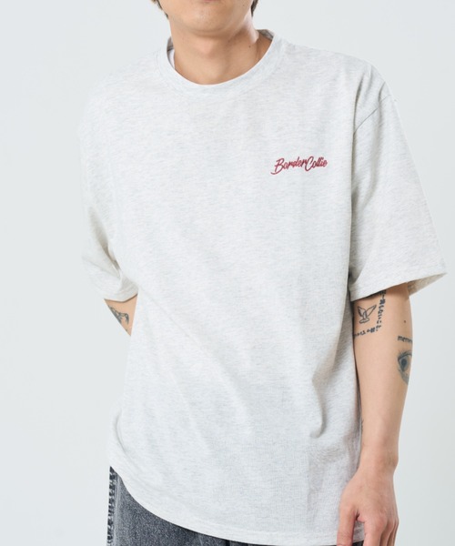 CORISCO(コリスコ)の「プロフィールアニマル柄TEE(M1)(Tシャツ/カットソー・メンズ・ブラック系1/グレー系1/キナリ/オートミール/グレー系2/ホワイト系2/ホワイト系1/ブラック系2・X-LARGE/LARGE/MEDIUM)」の16枚目の写真