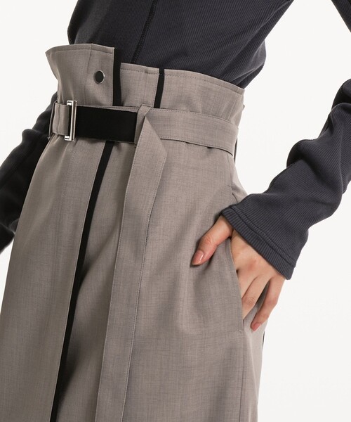 UNITED TOKYO（ユナイテッドトウキョウ）の「【新作】バイカラーアシメタイトスカート｜ウォッシャブル/オフィスカジュアル/細見え/春服（スカート・レディース・マルチ/ブラック/ベージュ・1/3/2）」の21枚目の写真