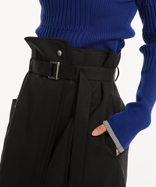 UNITED TOKYO（ユナイテッドトウキョウ）の「【新作】バイカラーアシメタイトスカート｜ウォッシャブル/オフィスカジュアル/細見え/春服（スカート・レディース・マルチ/ブラック/ベージュ・1/3/2）」の12枚目の写真