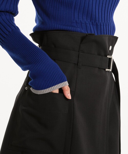 UNITED TOKYO（ユナイテッドトウキョウ）の「【新作】バイカラーアシメタイトスカート｜ウォッシャブル/オフィスカジュアル/細見え/春服（スカート・レディース・マルチ/ブラック/ベージュ・1/3/2）」の13枚目の写真