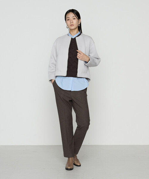 COMME CA（コムサ）の「〔 Sサイズ 〕 コットンナイロンシャンブレー カーチフ付きシャツ（シャツ/ブラウス・レディース・ホワイト・5号）」の7枚目の写真