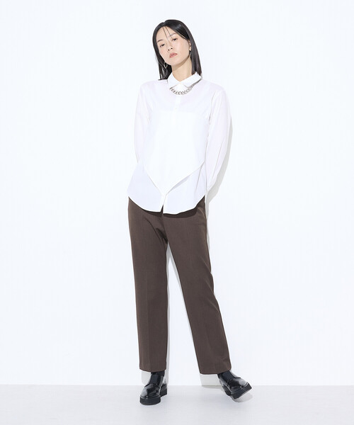 COMME CA（コムサ）の「〔 Sサイズ 〕 コットンナイロンシャンブレー カーチフ付きシャツ（シャツ/ブラウス・レディース・ホワイト・5号）」の21枚目の写真