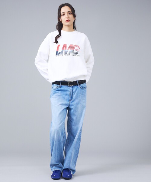 Rouge vif la cle（ルージュヴィフラクレ）の「【Le Melange/ル・メランジュ】ロゴプリントスウェット/スポーティー【WEB限定】（Tシャツ/カットソー・レディース・ホワイト・フリー）」の2枚目の写真