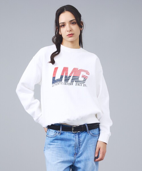 Rouge vif la cle（ルージュヴィフラクレ）の「【Le Melange/ル・メランジュ】ロゴプリントスウェット/スポーティー【WEB限定】（Tシャツ/カットソー・レディース・ホワイト・フリー）」の3枚目の写真