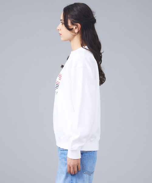 Rouge vif la cle（ルージュヴィフラクレ）の「【Le Melange/ル・メランジュ】ロゴプリントスウェット/スポーティー【WEB限定】（Tシャツ/カットソー・レディース・ホワイト・フリー）」の4枚目の写真