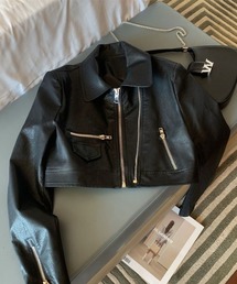 Mela（メラ）の「ショートライダースジャケット（ライダースジャケット）」