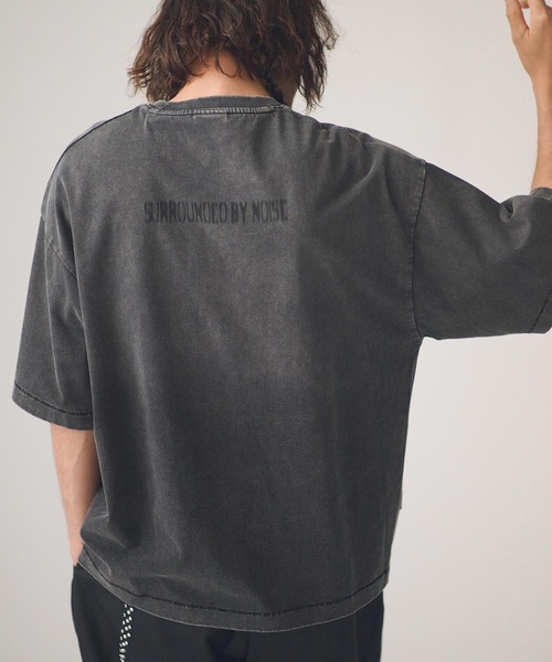 ADAM PATEK(アダムパテック)の「ADAMPATEK/noise aging T/プリントエイジング加工Tシャツ(Tシャツ/カットソー・メンズ・ピンク/グリーン/ブラック/ホワイト・2/1)」の17枚目の写真