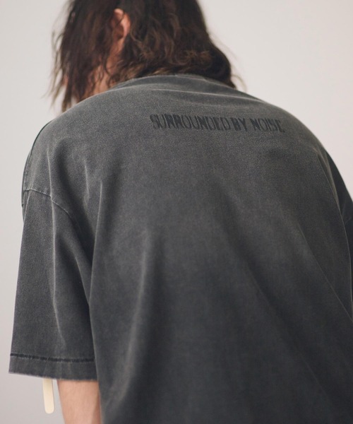 ADAM PATEK(アダムパテック)の「ADAMPATEK/noise aging T/プリントエイジング加工Tシャツ(Tシャツ/カットソー・メンズ・ピンク/グリーン/ブラック/ホワイト・2/1)」の18枚目の写真
