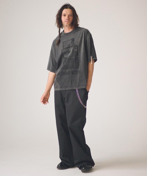 ADAM PATEK(アダムパテック)の「ADAMPATEK/noise aging T/プリントエイジング加工Tシャツ(Tシャツ/カットソー・メンズ・ピンク/グリーン/ブラック/ホワイト・2/1)」の22枚目の写真
