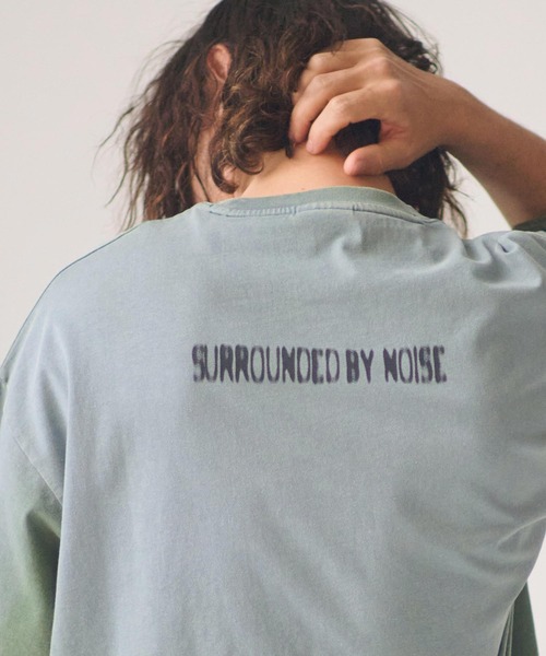 ADAM PATEK(アダムパテック)の「ADAMPATEK/noise aging T/プリントエイジング加工Tシャツ(Tシャツ/カットソー・メンズ・ピンク/グリーン/ブラック/ホワイト・2/1)」の11枚目の写真