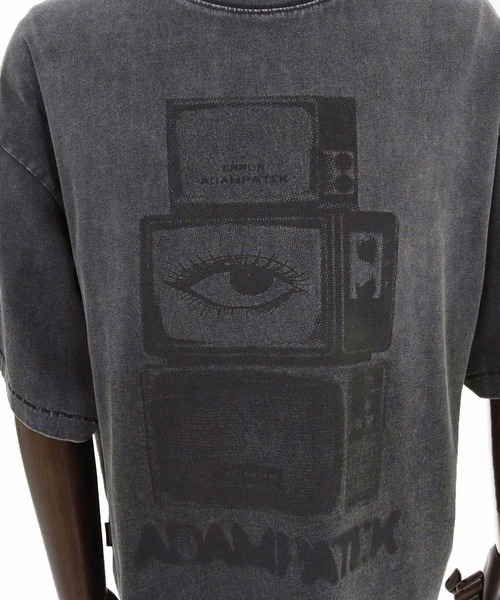 ADAM PATEK(アダムパテック)の「ADAMPATEK/noise aging T/プリントエイジング加工Tシャツ(Tシャツ/カットソー・メンズ・ピンク/グリーン/ブラック/ホワイト・2/1)」の5枚目の写真