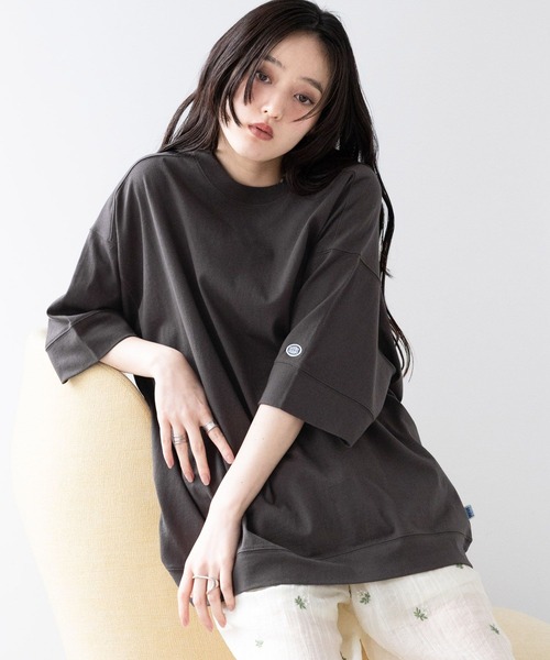 RAGEBLUE(レイジブルー)の「<DISCUS/ディスカス>BIGTシャツ(Tシャツ/カットソー・レディース・ラベンダー/ブラック/ブラウン/ホワイト・FREE)」の3枚目の写真