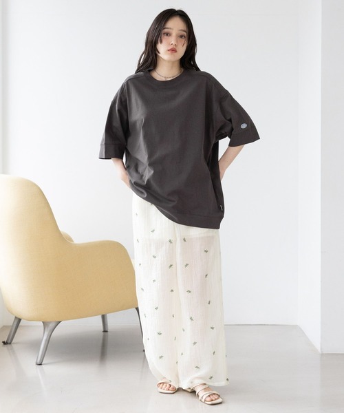 RAGEBLUE(レイジブルー)の「<DISCUS/ディスカス>BIGTシャツ(Tシャツ/カットソー・レディース・ラベンダー/ブラック/ブラウン/ホワイト・FREE)」の9枚目の写真