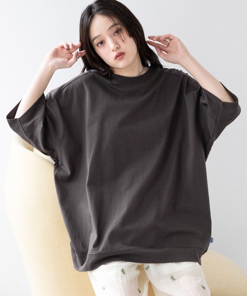 RAGEBLUE(レイジブルー)の「<DISCUS/ディスカス>BIGTシャツ(Tシャツ/カットソー・レディース・ラベンダー/ブラック/ブラウン/ホワイト・FREE)」の12枚目の写真