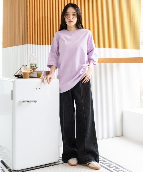 RAGEBLUE(レイジブルー)の「<DISCUS/ディスカス>BIGTシャツ(Tシャツ/カットソー・レディース・ラベンダー/ブラック/ブラウン/ホワイト・FREE)」の14枚目の写真