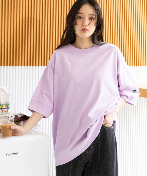 RAGEBLUE(レイジブルー)の「<DISCUS/ディスカス>BIGTシャツ(Tシャツ/カットソー・レディース・ラベンダー/ブラック/ブラウン/ホワイト・FREE)」の16枚目の写真