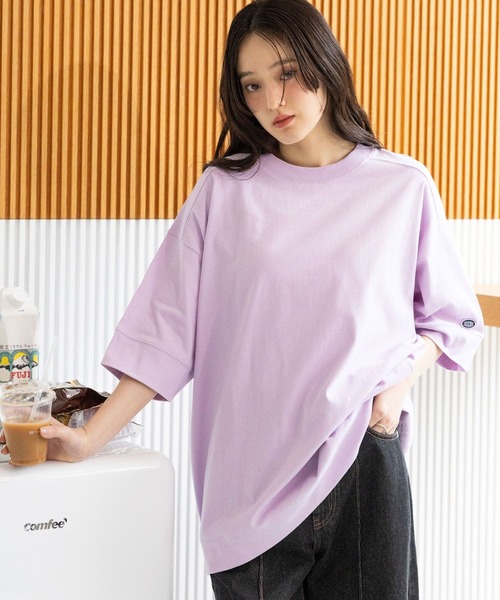 RAGEBLUE(レイジブルー)の「<DISCUS/ディスカス>BIGTシャツ(Tシャツ/カットソー・レディース・ラベンダー/ブラック/ブラウン/ホワイト・FREE)」の17枚目の写真