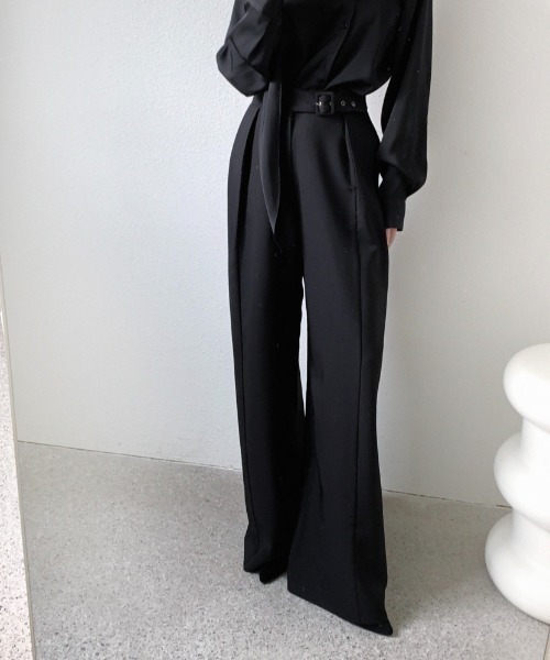 FAVORITO(ファヴォリート)の「ワイドパンツ(その他パンツ・レディース・ベージュ/ブラック・F)」の8枚目の写真