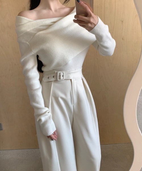 FAVORITO(ファヴォリート)の「ワイドパンツ(その他パンツ・レディース・ベージュ/ブラック・F)」の15枚目の写真