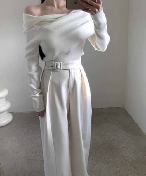 FAVORITO(ファヴォリート)の「ワイドパンツ(その他パンツ・レディース・ベージュ/ブラック・F)」の16枚目の写真