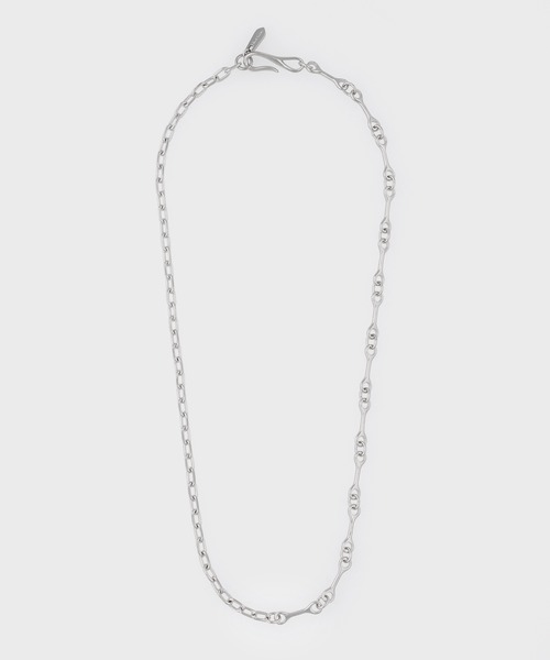 Paul Smith(ポールスミス)の「“Half Mixed Chain” ネックレス【160929 210】(ネックレス・メンズ・シルバー・FREE)」の2枚目の写真