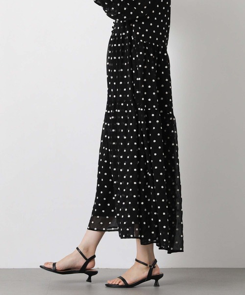 Gready Brilliant（グレディブリリアン）の「花刺繍ティアードワンピ（ワンピース・レディース・ブラック×ホワイト・38）」の13枚目の写真