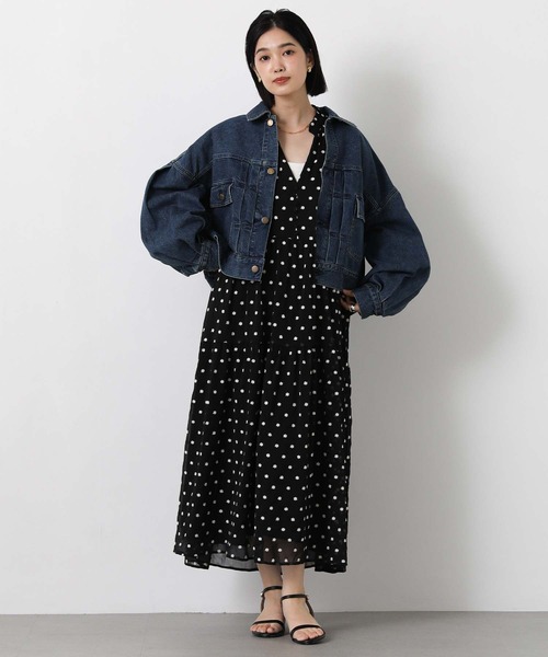 Gready Brilliant（グレディブリリアン）の「花刺繍ティアードワンピ（ワンピース・レディース・ブラック×ホワイト・38）」の16枚目の写真