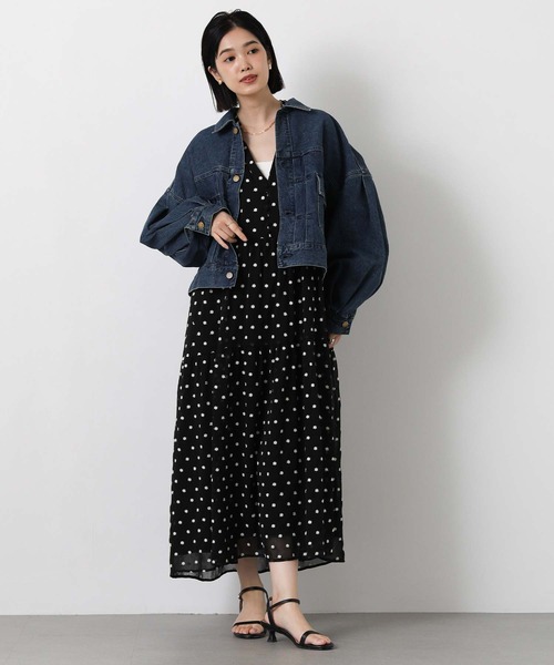 Gready Brilliant（グレディブリリアン）の「花刺繍ティアードワンピ（ワンピース・レディース・ブラック×ホワイト・38）」の19枚目の写真