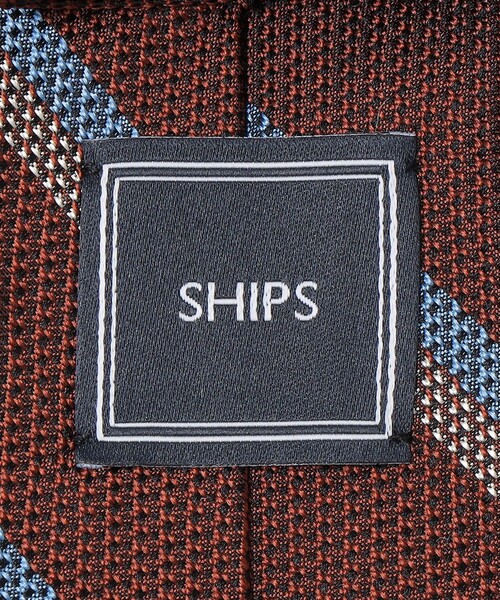 SHIPS(シップス)の「SHIPS: シルク ラージ バスケット リバース レジメンタル ネクタイ(ネクタイ・メンズ・ネイビー/ブラウン/チャコールグレー・1)」の12枚目の写真